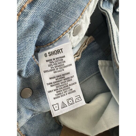 Aeropostale Jegging Jeans Womens 6 Short Blue Distressed High Rise Light Wash - Picture 5 of 7